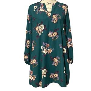 Floral long sleeve dress